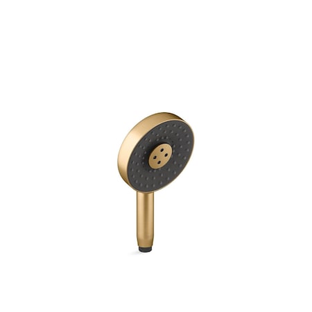 Statement 3F Round Handshower Vibrant Brushed Moderne Brass